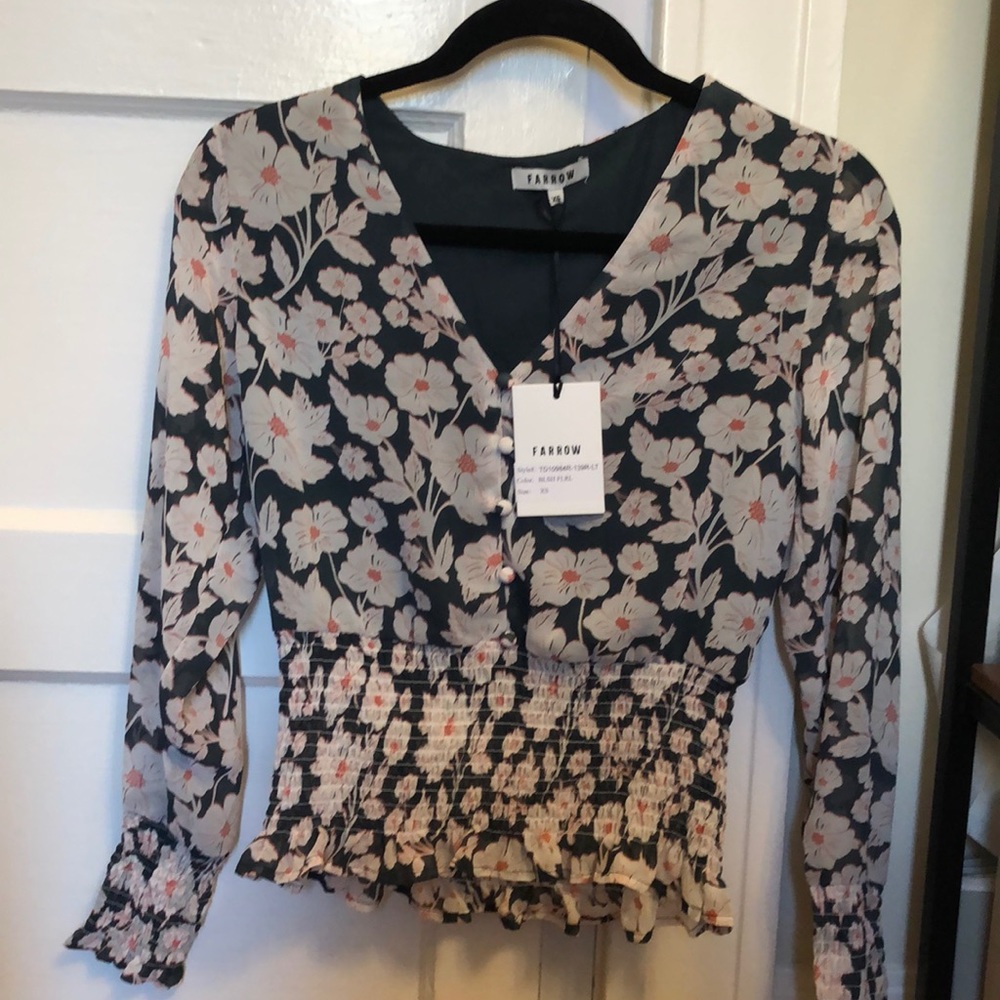 NeedSupply Floral Crop Blouse